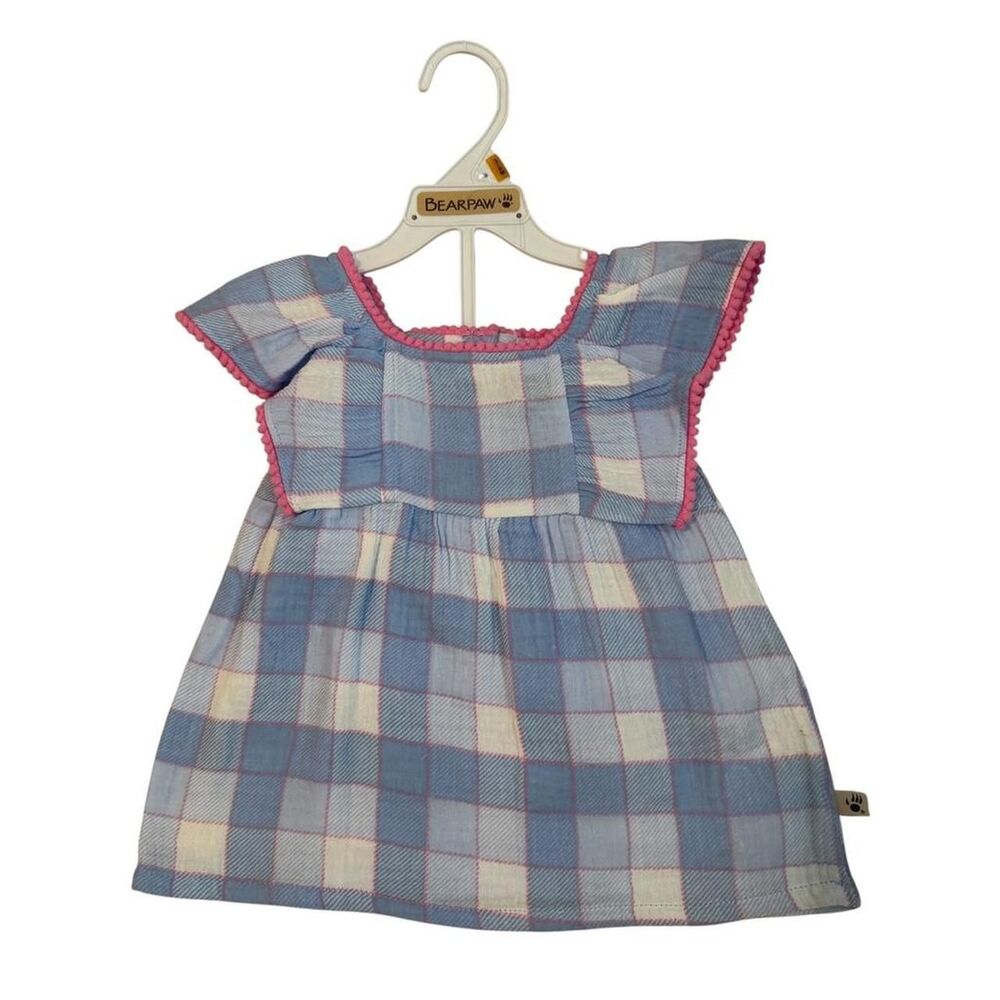 Bearpaw Plaid Dress with Bloomers Size 3-6 Months